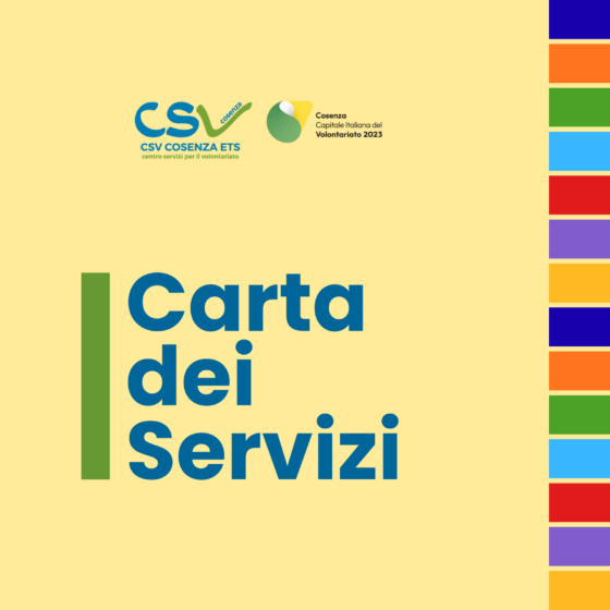 Online la Carta dei servizi del CSV Cosenza
