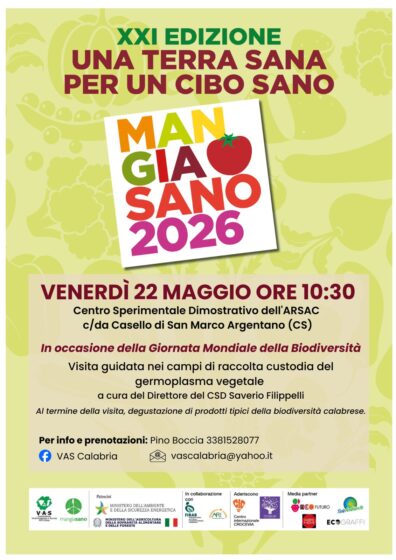 Giornata mondiale biodiversità. Visite VAS a San Marco Argentano e nel vibonese
