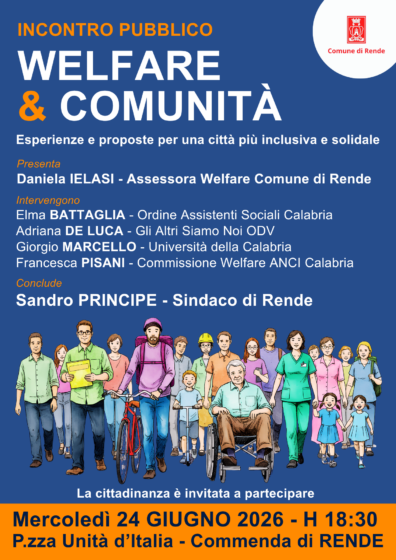 Incontro “Welfare & Comunità” a Rende