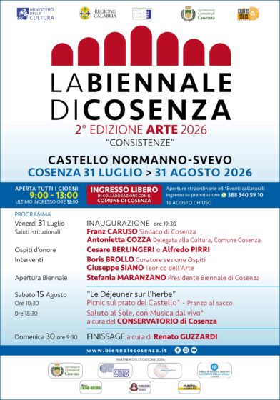 Arte contemporanea. La Biennale di Cosenza approda al Castello Normanno-Svevo