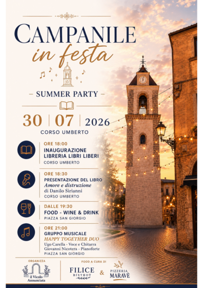 Campanile in festa. Evento a Rogliano
