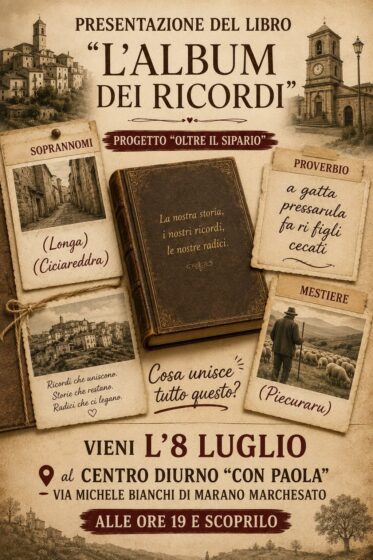 Marano Marchesato. Presentazione del libro “L’album dei ricordi”