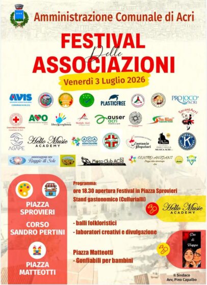 Festival delle associazioni ad Acri