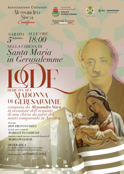 San Pietro in Guarano. Lode dedicata alla Madonna di Gerusalemme
