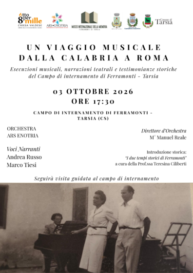 Da Ferramonti a Roma, la memoria diventa musica con Ars Enotria