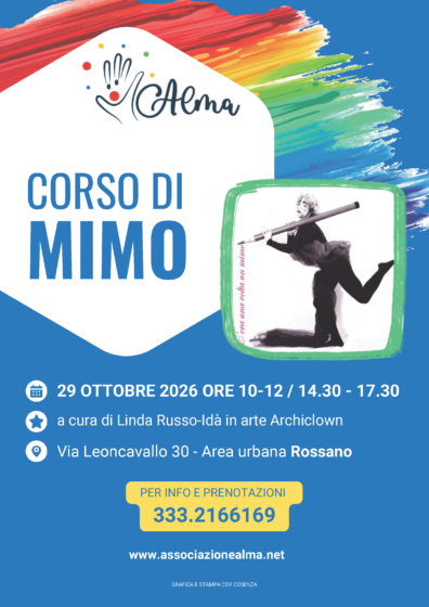 Corso di mimo dell’associazione Alma