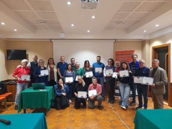 Concluso corso IA del CSV Cosenza. Consegnati gli attestati