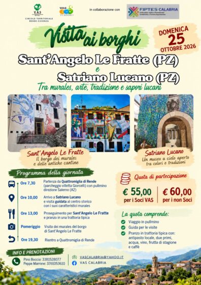 VAS Calabria alla scoperta dei borghi lucani